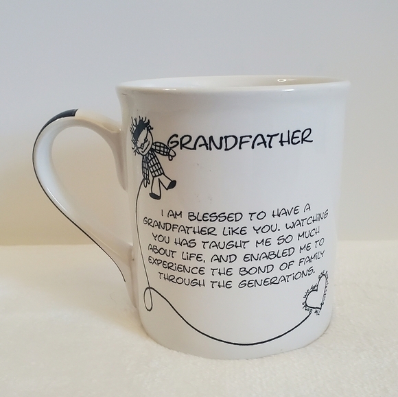 CHILDREN Of The Inner Light Grandfather White Black Coffee Cup Mug - Picture 3 of 14